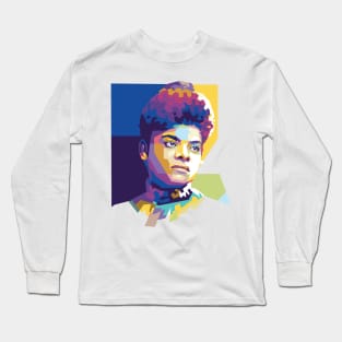 Ida B. Wells Popart Uncurve Long Sleeve T-Shirt